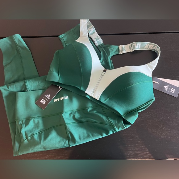 ADIDAS x IVY PARK ‘Drip 2’ Mesh Sports Bra & Mesh Tights SET - Picture 2 of 11